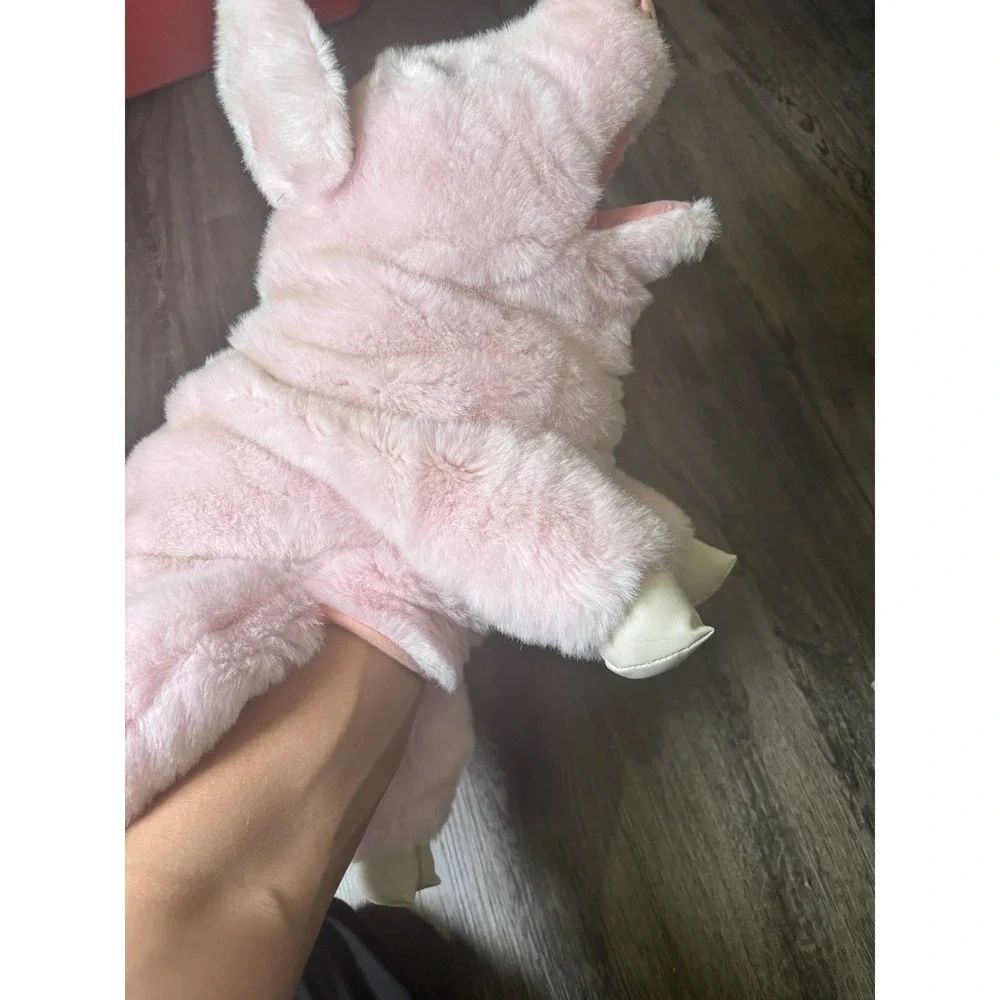 Vintage GUND 1987 Pink Pig Plush Collector's Classic Hand Puppet / Stuffed To
